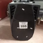 LOTE 205 - 01 CAIXA DE SOM AMPLIFICADA MARCA TRC. (NO ESTADO) ATENÇÃO! FAZER A VISITAÇÃO ANTES DE ARREMATAR, NÃO SABEMOS SE FUNCIONA. LEILÃO NÃO TEM GARANTIA E NEM DEVOLUÇÃO, SUJEITO A POSSÍVEIS AVARIAS VISÍVEIS/OCULTAS E/OU AUSÊNCIA DE COMPONENTES.