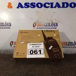 LOTE 061 - 01 RÁDIO COMUNICADOR. (NO ESTADO) ATENÇÃO! FAZER A VISITAÇÃO ANTES DE ARREMATAR, NÃO SABEMOS SE FUNCIONA. LEILÃO NÃO TEM GARANTIA E NEM DEVOLUÇÃO, SUJEITO A POSSÍVEIS AVARIAS VISÍVEIS/OCULTAS E/OU AUSÊNCIA DE COMPONENTES.
