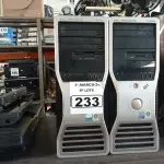 LOTE 233 - 02 CPU’S MARCAS DELL. (NO ESTADO) ATENÇÃO! FAZER A VISITAÇÃO ANTES DE ARREMATAR, NÃO SABEMOS SE FUNCIONA. LEILÃO NÃO TEM GARANTIA E NEM DEVOLUÇÃO, SUJEITO A POSSÍVEIS AVARIAS VISÍVEIS/OCULTAS E/OU AUSÊNCIA DE COMPONENTES.