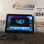 LOTE 054 - 01 TABLET SAMSUNG TAB2 TELA 10” COM CABO. (NO ESTADO) ATENÇÃO! FAZER A VISITAÇÃO ANTES DE ARREMATAR, NÃO SABEMOS SE FUNCIONA. LEILÃO NÃO TEM GARANTIA E NEM DEVOLUÇÃO, SUJEITO A POSSÍVEIS AVARIAS VISÍVEIS/OCULTAS E/OU AUSÊNCIA DE COMPONENTES.