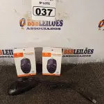LOTE 037 - 02 MOUSES GAMER SEM FIO COM VENTILADOR. (NO ESTADO) ATENÇÃO! FAZER A VISITAÇÃO ANTES DE ARREMATAR, NÃO SABEMOS SE FUNCIONA. LEILÃO NÃO TEM GARANTIA E NEM DEVOLUÇÃO, SUJEITO A POSSÍVEIS AVARIAS VISÍVEIS/OCULTAS E/OU AUSÊNCIA DE COMPONENTES.