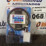 LOTE 068 - 01 JOGO DE FITA LED COM CONTROLE REMOTO. (NO ESTADO) ATENÇÃO! FAZER A VISITAÇÃO ANTES DE ARREMATAR, NÃO SABEMOS SE FUNCIONA. LEILÃO NÃO TEM GARANTIA E NEM DEVOLUÇÃO, SUJEITO A POSSÍVEIS AVARIAS VISÍVEIS/OCULTAS E/OU AUSÊNCIA DE COMPONENTES.
