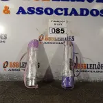 LOTE 085 - 02 GUARDA-CHUVAS PEQUENOS. (NO ESTADO) ATENÇÃO! FAZER A VISITAÇÃO ANTES DE ARREMATAR, NÃO SABEMOS SE FUNCIONA. LEILÃO NÃO TEM GARANTIA E NEM DEVOLUÇÃO, SUJEITO A POSSÍVEIS AVARIAS VISÍVEIS/OCULTAS E/OU AUSÊNCIA DE COMPONENTES.
