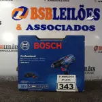 LOTE 343 - 01 FURADEIRA DE IMPACTO PROFISSIONAL A BATERIA MODELO:GSB180-LI220V 710W MARCA BOSCH. (NOVO) (NO ESTADO) ATENÇÃO! FAZER A VISITAÇÃO ANTES DE ARREMATAR, NÃO SABEMOS SE FUNCIONA. LEILÃO NÃO TEM GARANTIA E NEM DEVOLUÇÃO, SUJEITO A POSSÍVEIS AVARIAS VISÍVEIS/OCULTAS E/OU AUSÊNCIA DE COMPONENTES.