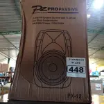 LOTE 448 - 01 CAIXA DE SOM PZ PROPASSIVE PRO ÁUDIO PX-12 (NOVA). (NO ESTADO) ATENÇÃO! FAZER A VISITAÇÃO ANTES DE ARREMATAR, NÃO SABEMOS SE FUNCIONA. LEILÃO NÃO TEM GARANTIA E NEM DEVOLUÇÃO, SUJEITO A POSSÍVEIS AVARIAS VISÍVEIS/OCULTAS E/OU AUSÊNCIA DE COMPONENTES.