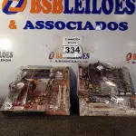 LOTE 334 - 02 PLACAS MÃE MARCAS E MODELOS DIVERSOS. (NO ESTADO) ATENÇÃO! FAZER A VISITAÇÃO ANTES DE ARREMATAR, NÃO SABEMOS SE FUNCIONA. LEILÃO NÃO TEM GARANTIA E NEM DEVOLUÇÃO, SUJEITO A POSSÍVEIS AVARIAS VISÍVEIS/OCULTAS E/OU AUSÊNCIA DE COMPONENTES.