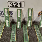 LOTE 321 - 08 PENTES DE MEMÓRIA PARA SERVIDOR PC2-5300 ECC. (NO ESTADO) ATENÇÃO! FAZER A VISITAÇÃO ANTES DE ARREMATAR, NÃO SABEMOS SE FUNCIONA. LEILÃO NÃO TEM GARANTIA E NEM DEVOLUÇÃO, SUJEITO A POSSÍVEIS AVARIAS VISÍVEIS/OCULTAS E/OU AUSÊNCIA DE COMPONENTES.
