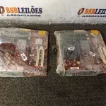 LOTE 329 - 02 PLACAS MÃE MARCAS E MODELOS DIVERSOS. (NO ESTADO) ATENÇÃO! FAZER A VISITAÇÃO ANTES DE ARREMATAR, NÃO SABEMOS SE FUNCIONA. LEILÃO NÃO TEM GARANTIA E NEM DEVOLUÇÃO, SUJEITO A POSSÍVEIS AVARIAS VISÍVEIS/OCULTAS E/OU AUSÊNCIA DE COMPONENTES.
