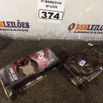 LOTE 374 - 02 PLACAS DE VÍDEO MARCAS E MODELOS DIVERSOS. (NO ESTADO) ATENÇÃO! FAZER A VISITAÇÃO ANTES DE ARREMATAR, NÃO SABEMOS SE FUNCIONA. LEILÃO NÃO TEM GARANTIA E NEM DEVOLUÇÃO, SUJEITO A POSSÍVEIS AVARIAS VISÍVEIS/OCULTAS E/OU AUSÊNCIA DE COMPONENTES.