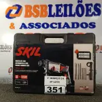 LOTE 351 - 01 MARTELETE SKIL 750W-2,1 J 1859 220V. (NOVO). (NO ESTADO) ATENÇÃO! FAZER A VISITAÇÃO ANTES DE ARREMATAR, NÃO SABEMOS SE FUNCIONA. LEILÃO NÃO TEM GARANTIA E NEM DEVOLUÇÃO, SUJEITO A POSSÍVEIS AVARIAS VISÍVEIS/OCULTAS E/OU AUSÊNCIA DE COMPONENTES.