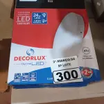 LOTE 300 - 06 PAINÉIS DE LED SOBREPOR CIRCULAR 24W 220V1400 LUMENS DECORLUX (NOVO). (NO ESTADO) ATENÇÃO! FAZER A VISITAÇÃO ANTES DE ARREMATAR, NÃO SABEMOS SE FUNCIONA. LEILÃO NÃO TEM GARANTIA E NEM DEVOLUÇÃO, SUJEITO A POSSÍVEIS AVARIAS VISÍVEIS/OCULTAS E/OU AUSÊNCIA DE COMPONENTES.