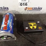 LOTE 016 - 01 FONTE USINA 60AMP E 01 CAPACITOR BOOSTER 3.5 FARAD. (NO ESTADO) ATENÇÃO! FAZER A VISITAÇÃO ANTES DE ARREMATAR, NÃO SABEMOS SE FUNCIONA. LEILÃO NÃO TEM GARANTIA E NEM DEVOLUÇÃO, SUJEITO A POSSÍVEIS AVARIAS VISÍVEIS/OCULTAS E/OU AUSÊNCIA DE COMPONENTES.
