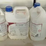 LOTE 170 - 20 LITROS DE CLOROCLEAN, LIMPADOR DESINFETANTE CLORADO PARA INDÚSTRIAS ALIMENTÍCIAS E AFINS. (NO ESTADO) ATENÇÃO! FAZER A VISITAÇÃO ANTES DE ARREMATAR, NÃO SABEMOS SE FUNCIONA. LEILÃO NÃO TEM GARANTIA E NEM DEVOLUÇÃO, SUJEITO A POSSÍVEIS AVARIAS VISÍVEIS/OCULTAS E/OU AUSÊNCIA DE COMPONENTES.