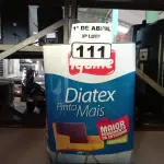 LOTE 111 - 01 LATA DE TINTA IQUINE DIATEX PINTA MAIS 18L FOSCO BASE “P”. (NO ESTADO) ATENÇÃO! FAZER A VISITAÇÃO ANTES DE ARREMATAR, NÃO SABEMOS SE FUNCIONA. LEILÃO NÃO TEM GARANTIA E NEM DEVOLUÇÃO, SUJEITO A POSSÍVEIS AVARIAS VISÍVEIS/OCULTAS E/OU AUSÊNCIA DE COMPONENTES.