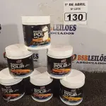 LOTE 130 - 06 LATAS DE MASSA DE POLIR Nº2 400G. (NO ESTADO) ATENÇÃO! FAZER A VISITAÇÃO ANTES DE ARREMATAR, NÃO SABEMOS SE FUNCIONA. LEILÃO NÃO TEM GARANTIA E NEM DEVOLUÇÃO, SUJEITO A POSSÍVEIS AVARIAS VISÍVEIS/OCULTAS E/OU AUSÊNCIA DE COMPONENTES.