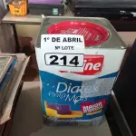 LOTE 214 - 01 LATA DE TINTA IQUINE DIATEX PINTA MAIS FOSCO AVELUDADO 18L NA COR CAMARÃO. (NO ESTADO) ATENÇÃO! FAZER A VISITAÇÃO ANTES DE ARREMATAR, NÃO SABEMOS SE FUNCIONA. LEILÃO NÃO TEM GARANTIA E NEM DEVOLUÇÃO, SUJEITO A POSSÍVEIS AVARIAS VISÍVEIS/OCULTAS E/OU AUSÊNCIA DE COMPONENTES.