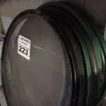 LOTE 223 - 05 PENEIRAS DIVERSAS. (NO ESTADO) ATENÇÃO! FAZER A VISITAÇÃO ANTES DE ARREMATAR, NÃO SABEMOS SE FUNCIONA. LEILÃO NÃO TEM GARANTIA E NEM DEVOLUÇÃO, SUJEITO A POSSÍVEIS AVARIAS VISÍVEIS/OCULTAS E/OU AUSÊNCIA DE COMPONENTES.