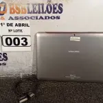 LOTE 003 - 01 TABLET SAMSUNG TAB2 TELA DE 10” COM CABO. (NO ESTADO) ATENÇÃO! FAZER A VISITAÇÃO ANTES DE ARREMATAR, NÃO SABEMOS SE FUNCIONA. LEILÃO NÃO TEM GARANTIA E NEM DEVOLUÇÃO, SUJEITO A POSSÍVEIS AVARIAS VISÍVEIS/OCULTAS E/OU AUSÊNCIA DE COMPONENTES.