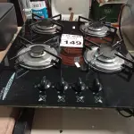 LOTE 149 - 01 FOGÃO COOKTOP A GÁS 04 BOCAS. (NO ESTADO) ATENÇÃO! FAZER A VISITAÇÃO ANTES DE ARREMATAR, NÃO SABEMOS SE FUNCIONA. LEILÃO NÃO TEM GARANTIA E NEM DEVOLUÇÃO, SUJEITO A POSSÍVEIS AVARIAS VISÍVEIS/OCULTAS E/OU AUSÊNCIA DE COMPONENTES.