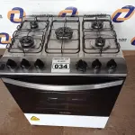 LOTE 034 - 01 FOGÃO 05 BOCAS BRASTEMP 110/220V. (STOV 5 FLAMES) (NO ESTADO) BF8671S