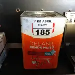 LOTE 185 - 01 LATA DE TINTA IQUINE DELANIL RENDE MUITO 18L FOSCO BASE “C”. (NO ESTADO) ATENÇÃO! FAZER A VISITAÇÃO ANTES DE ARREMATAR, NÃO SABEMOS SE FUNCIONA. LEILÃO NÃO TEM GARANTIA E NEM DEVOLUÇÃO, SUJEITO A POSSÍVEIS AVARIAS VISÍVEIS/OCULTAS E/OU AUSÊNCIA DE COMPONENTES.