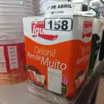LOTE 158 - 01 LATA DE TINTA IQUINE DELANIL RENDE MUITO 18L FOSCO BASE “C”. (NO ESTADO) ATENÇÃO! FAZER A VISITAÇÃO ANTES DE ARREMATAR, NÃO SABEMOS SE FUNCIONA. LEILÃO NÃO TEM GARANTIA E NEM DEVOLUÇÃO, SUJEITO A POSSÍVEIS AVARIAS VISÍVEIS/OCULTAS E/OU AUSÊNCIA DE COMPONENTES.
