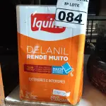 LOTE 084 - 01 LATA DE TINTA IQUINE DELANIL RENDE MUITO 18L FOSCO BASE “C”. (NO ESTADO) ATENÇÃO! FAZER A VISITAÇÃO ANTES DE ARREMATAR, NÃO SABEMOS SE FUNCIONA. LEILÃO NÃO TEM GARANTIA E NEM DEVOLUÇÃO, SUJEITO A POSSÍVEIS AVARIAS VISÍVEIS/OCULTAS E/OU AUSÊNCIA DE COMPONENTES.