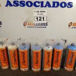 LOTE 121 - 08 TUBOS DE SPRAY SUVINIL CORES DIVERSAS. (NO ESTADO) ATENÇÃO! FAZER A VISITAÇÃO ANTES DE ARREMATAR, NÃO SABEMOS SE FUNCIONA. LEILÃO NÃO TEM GARANTIA E NEM DEVOLUÇÃO, SUJEITO A POSSÍVEIS AVARIAS VISÍVEIS/OCULTAS E/OU AUSÊNCIA DE COMPONENTES.