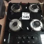 LOTE 149 - 01 FOGÃO COOKTOP A GÁS 04 BOCAS. (NO ESTADO) ATENÇÃO! FAZER A VISITAÇÃO ANTES DE ARREMATAR, NÃO SABEMOS SE FUNCIONA. LEILÃO NÃO TEM GARANTIA E NEM DEVOLUÇÃO, SUJEITO A POSSÍVEIS AVARIAS VISÍVEIS/OCULTAS E/OU AUSÊNCIA DE COMPONENTES.