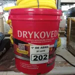 LOTE 202 - 01 BALDE DE DRYKOVEDA, ADITIVO IMPERMEABILIZANTE PARA CONCRETO E ARGAMASSA 18L.  (NO ESTADO) ATENÇÃO! FAZER A VISITAÇÃO ANTES DE ARREMATAR, NÃO SABEMOS SE FUNCIONA. LEILÃO NÃO TEM GARANTIA E NEM DEVOLUÇÃO, SUJEITO A POSSÍVEIS AVARIAS VISÍVEIS/OCULTAS E/OU AUSÊNCIA DE COMPONENTES.