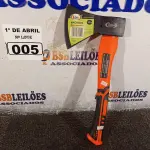 LOTE 005 - 01 MACHADINHA CAÇA E PESCA COM CABO EMBORRACHADO. (NO ESTADO) ATENÇÃO! FAZER A VISITAÇÃO ANTES DE ARREMATAR, NÃO SABEMOS SE FUNCIONA. LEILÃO NÃO TEM GARANTIA E NEM DEVOLUÇÃO, SUJEITO A POSSÍVEIS AVARIAS VISÍVEIS/OCULTAS E/OU AUSÊNCIA DE COMPONENTES.