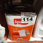 LOTE 114 - 01 LATA DE TINTA IQUINE DELANIL RENDE MUITO 18L FOSCO BASE “C”. (NO ESTADO) ATENÇÃO! FAZER A VISITAÇÃO ANTES DE ARREMATAR, NÃO SABEMOS SE FUNCIONA. LEILÃO NÃO TEM GARANTIA E NEM DEVOLUÇÃO, SUJEITO A POSSÍVEIS AVARIAS VISÍVEIS/OCULTAS E/OU AUSÊNCIA DE COMPONENTES.