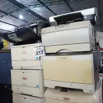 LOTE 217 - 08 IMPRESSORAS MARCAS E MODELOS DIVERSOS PARA RETIRADA DE PEÇAS. (NO ESTADO) ATENÇÃO! FAZER A VISITAÇÃO ANTES DE ARREMATAR, NÃO SABEMOS SE FUNCIONA. LEILÃO NÃO TEM GARANTIA E NEM DEVOLUÇÃO, SUJEITO A POSSÍVEIS AVARIAS VISÍVEIS/OCULTAS E/OU AUSÊNCIA DE COMPONENTES.
