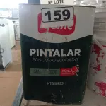 LOTE 159 - 01 LATA DE TINTA IQUINE PINTALAR 18L FOSCO AVELUDADO NA COR PEROLA. (NO ESTADO) ATENÇÃO! FAZER A VISITAÇÃO ANTES DE ARREMATAR, NÃO SABEMOS SE FUNCIONA. LEILÃO NÃO TEM GARANTIA E NEM DEVOLUÇÃO, SUJEITO A POSSÍVEIS AVARIAS VISÍVEIS/OCULTAS E/OU AUSÊNCIA DE COMPONENTES.
