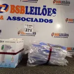 LOTE 371 - 10 MÁSCARAS DE PROTEÇÃO E 05 TERMÔMETROS DIGITAIS. (NO ESTADO) ATENÇÃO! FAZER A VISITAÇÃO ANTES DE ARREMATAR, NÃO SABEMOS SE FUNCIONA. LEILÃO NÃO TEM GARANTIA E NEM DEVOLUÇÃO, SUJEITO A POSSÍVEIS AVARIAS VISÍVEIS/OCULTAS E/OU AUSÊNCIA DE COMPONENTES.