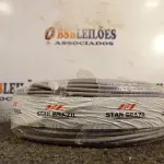 LOTE 351 - 01 ROLO DE CABO FLEXÍVEL 100M 4MM NA COR CINZA(NOVO). (NO ESTADO) ATENÇÃO! FAZER A VISITAÇÃO ANTES DE ARREMATAR, NÃO SABEMOS SE FUNCIONA. LEILÃO NÃO TEM GARANTIA E NEM DEVOLUÇÃO, SUJEITO A POSSÍVEIS AVARIAS VISÍVEIS/OCULTAS E/OU AUSÊNCIA DE COMPONENTES.