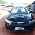 LOTE 537 - 01 HONDA/CIVIC LXS, ANO 2008, COR PRETA, FLEX (NO ESTADO)