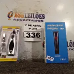 LOTE 336 - 02 APARADORES DE PELO. (NO ESTADO) ATENÇÃO! FAZER A VISITAÇÃO ANTES DE ARREMATAR, NÃO SABEMOS SE FUNCIONA. LEILÃO NÃO TEM GARANTIA E NEM DEVOLUÇÃO, SUJEITO A POSSÍVEIS AVARIAS VISÍVEIS/OCULTAS E/OU AUSÊNCIA DE COMPONENTES.