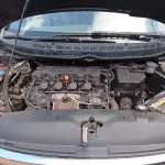 LOTE 537 - 01 HONDA/CIVIC LXS, ANO 2008, COR PRETA, FLEX (NO ESTADO)