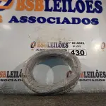 LOTE 430 - 01 ROLO DE CABO FLEXÍVEL 100M 10MM NA COR CINZA(NOVO). (NO ESTADO) ATENÇÃO! FAZER A VISITAÇÃO ANTES DE ARREMATAR, NÃO SABEMOS SE FUNCIONA. LEILÃO NÃO TEM GARANTIA E NEM DEVOLUÇÃO, SUJEITO A POSSÍVEIS AVARIAS VISÍVEIS/OCULTAS E/OU AUSÊNCIA DE COMPONENTES.