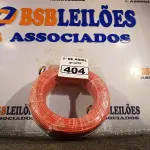 LOTE 404 - 01 ROLO DE CABO FLEXÍVEL 100M 4MM NA COR VERMELHA(NOVO). (NO ESTADO) ATENÇÃO! FAZER A VISITAÇÃO ANTES DE ARREMATAR, NÃO SABEMOS SE FUNCIONA. LEILÃO NÃO TEM GARANTIA E NEM DEVOLUÇÃO, SUJEITO A POSSÍVEIS AVARIAS VISÍVEIS/OCULTAS E/OU AUSÊNCIA DE COMPONENTES.