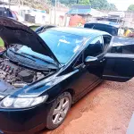 LOTE 537 - 01 HONDA/CIVIC LXS, ANO 2008, COR PRETA, FLEX (NO ESTADO)