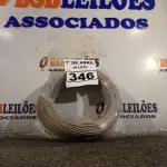 LOTE 346 - 01 ROLO DE CABO FLEXÍVEL 100M 2,5MM NA COR CINZA(NOVO). (NO ESTADO) ATENÇÃO! FAZER A VISITAÇÃO ANTES DE ARREMATAR, NÃO SABEMOS SE FUNCIONA. LEILÃO NÃO TEM GARANTIA E NEM DEVOLUÇÃO, SUJEITO A POSSÍVEIS AVARIAS VISÍVEIS/OCULTAS E/OU AUSÊNCIA DE COMPONENTES.