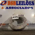 LOTE 415 - 01 ROLO DE CABO FLEXÍVEL 100M 4MM NA COR CINZA(NOVO). (NO ESTADO) ATENÇÃO! FAZER A VISITAÇÃO ANTES DE ARREMATAR, NÃO SABEMOS SE FUNCIONA. LEILÃO NÃO TEM GARANTIA E NEM DEVOLUÇÃO, SUJEITO A POSSÍVEIS AVARIAS VISÍVEIS/OCULTAS E/OU AUSÊNCIA DE COMPONENTES.