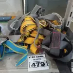 LOTE 479 - 05 CINTOS DE SEGURANÇA NO TRABALHO. (NO ESTADO) ATENÇÃO! FAZER A VISITAÇÃO ANTES DE ARREMATAR, NÃO SABEMOS SE FUNCIONA. LEILÃO NÃO TEM GARANTIA E NEM DEVOLUÇÃO, SUJEITO A POSSÍVEIS AVARIAS VISÍVEIS/OCULTAS E/OU AUSÊNCIA DE COMPONENTES.