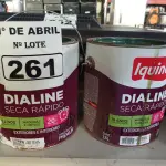 LOTE 261 - 02 GALÕES DE ESMALTE SINTÉTICO IQUINE DIALINE 3,6L NA COR VERDE COLONIAL. (NO ESTADO) ATENÇÃO! FAZER A VISITAÇÃO ANTES DE ARREMATAR, NÃO SABEMOS SE FUNCIONA. LEILÃO NÃO TEM GARANTIA E NEM DEVOLUÇÃO, SUJEITO A POSSÍVEIS AVARIAS VISÍVEIS/OCULTAS E/OU AUSÊNCIA DE COMPONENTES.