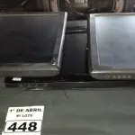 LOTE 448 - 05 MONITORES MARCAS E MODELOS DIVERSOS PARA RETIRADA DE PEÇAS. (NO ESTADO) ATENÇÃO! FAZER A VISITAÇÃO ANTES DE ARREMATAR, NÃO SABEMOS SE FUNCIONA. LEILÃO NÃO TEM GARANTIA E NEM DEVOLUÇÃO, SUJEITO A POSSÍVEIS AVARIAS VISÍVEIS/OCULTAS E/OU AUSÊNCIA DE COMPONENTES.