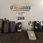 LOTE 288 - 07 CELULARES ANTIGOS MARCAS E MODELOS DIVERSOS. (NO ESTADO) ATENÇÃO! FAZER A VISITAÇÃO ANTES DE ARREMATAR, NÃO SABEMOS SE FUNCIONA. LEILÃO NÃO TEM GARANTIA E NEM DEVOLUÇÃO, SUJEITO A POSSÍVEIS AVARIAS VISÍVEIS/OCULTAS E/OU AUSÊNCIA DE COMPONENTES.