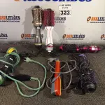 LOTE 323 - 05 ESCOVAS ROTATIVAS E 01 SECADOR. (NO ESTADO) ATENÇÃO! FAZER A VISITAÇÃO ANTES DE ARREMATAR, NÃO SABEMOS SE FUNCIONA. LEILÃO NÃO TEM GARANTIA E NEM DEVOLUÇÃO, SUJEITO A POSSÍVEIS AVARIAS VISÍVEIS/OCULTAS E/OU AUSÊNCIA DE COMPONENTES.