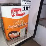 LOTE 181 - 01 LATA DE TINTA IQUINE DELANIL RENDE MUITO 18L FOSCO BASE “C”. (NO ESTADO) ATENÇÃO! FAZER A VISITAÇÃO ANTES DE ARREMATAR, NÃO SABEMOS SE FUNCIONA. LEILÃO NÃO TEM GARANTIA E NEM DEVOLUÇÃO, SUJEITO A POSSÍVEIS AVARIAS VISÍVEIS/OCULTAS E/OU AUSÊNCIA DE COMPONENTES.